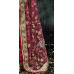 Excellent Pink Colored Embroidered Net Georgette Saree 